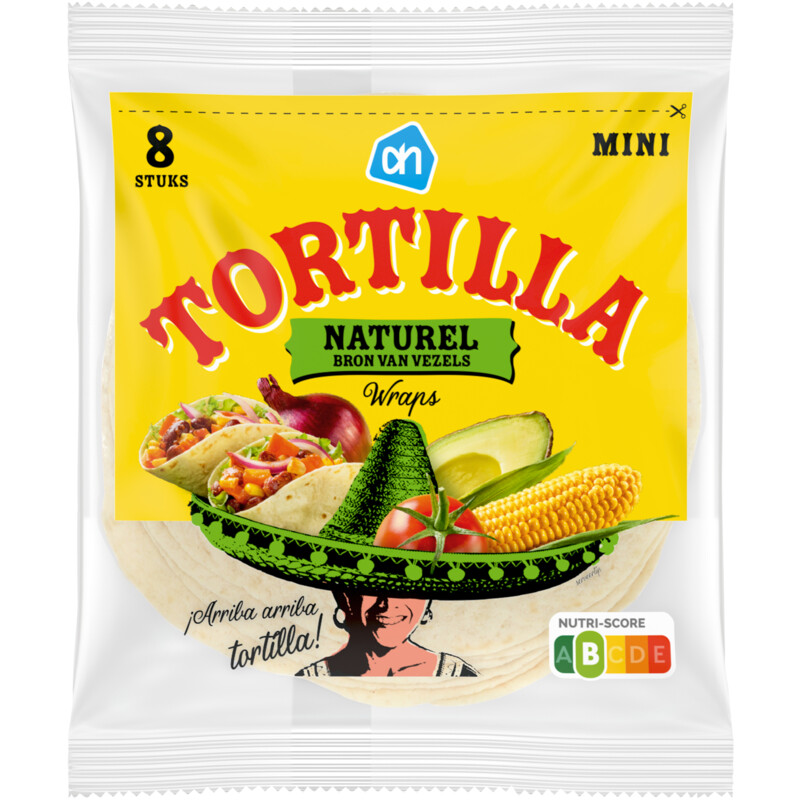 Een afbeelding van AH Tortilla naturel wraps mini