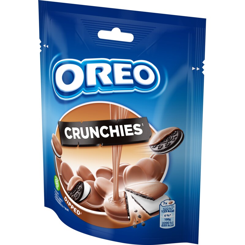 Een afbeelding van Oreo Crunchies dipped