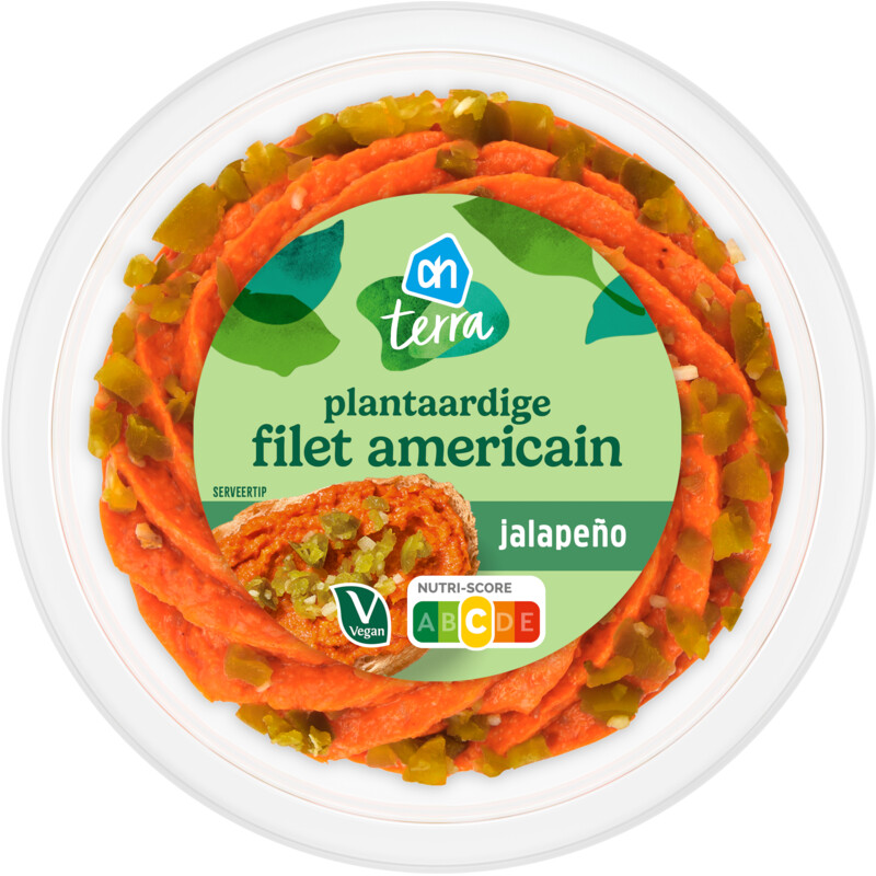 Een afbeelding van AH Terra Plantaardige filet americain jalapeño