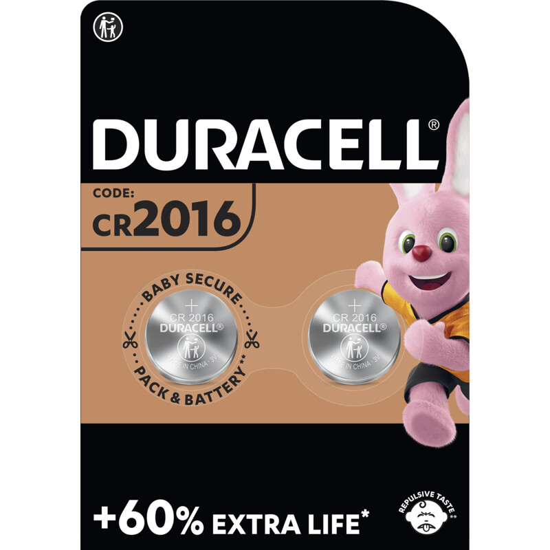 Een afbeelding van Duracell 2016 Lithium-knoopcelbatterijen CR2016