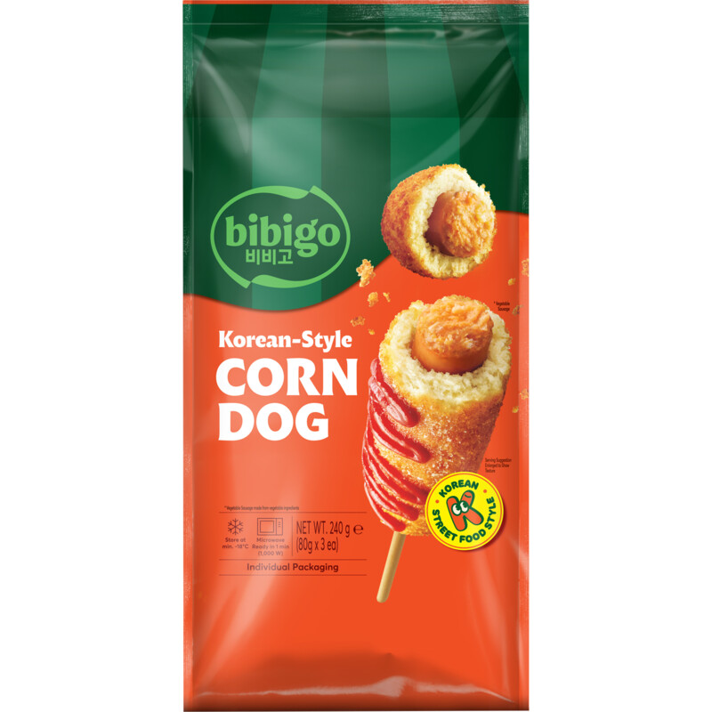 Een afbeelding van Bibigo Korean-style corn dog