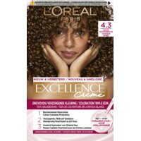 Een afbeelding van L'Oréal Excellence crème 4.3 midden goudbruin