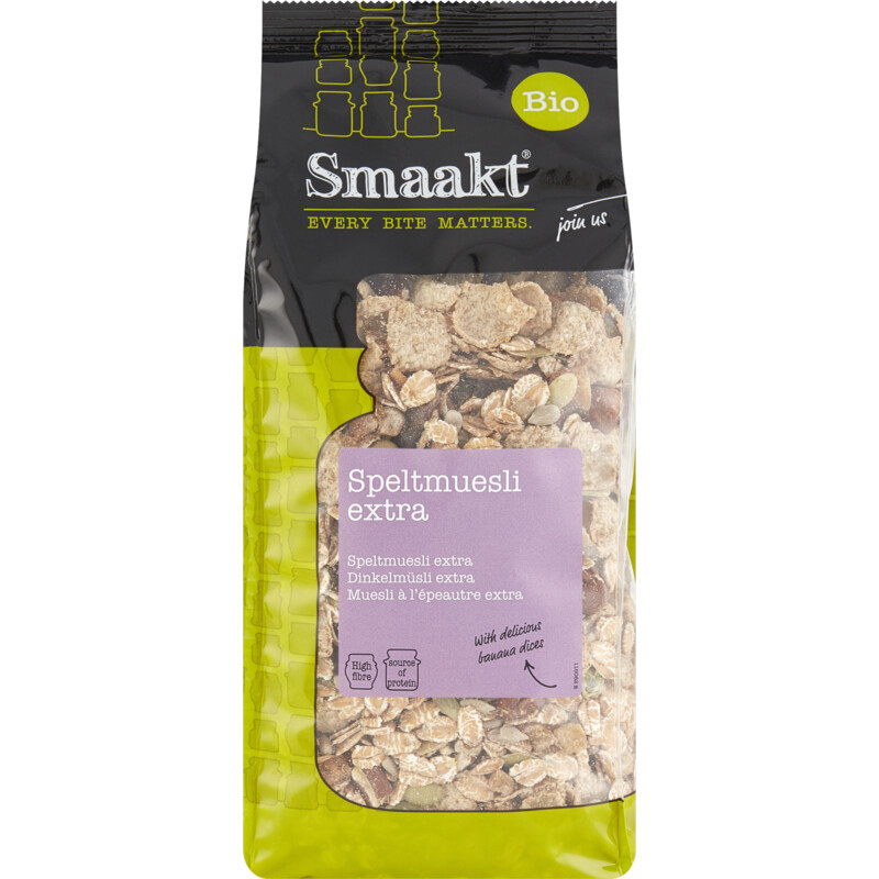 Een afbeelding van Smaakt Speltmuesli extra