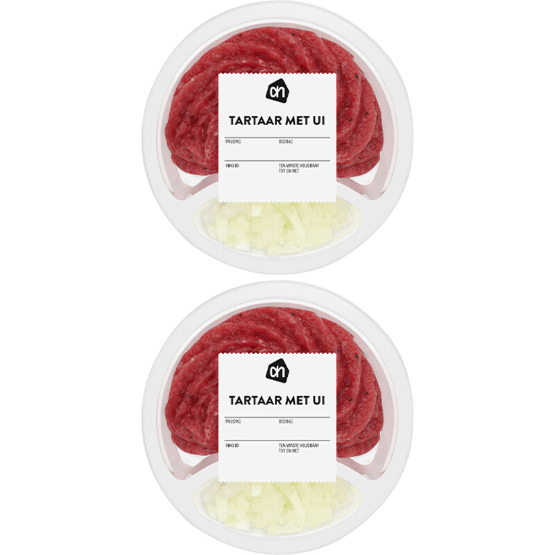 Een afbeelding van AH Tartaar met uitjes 2-pack