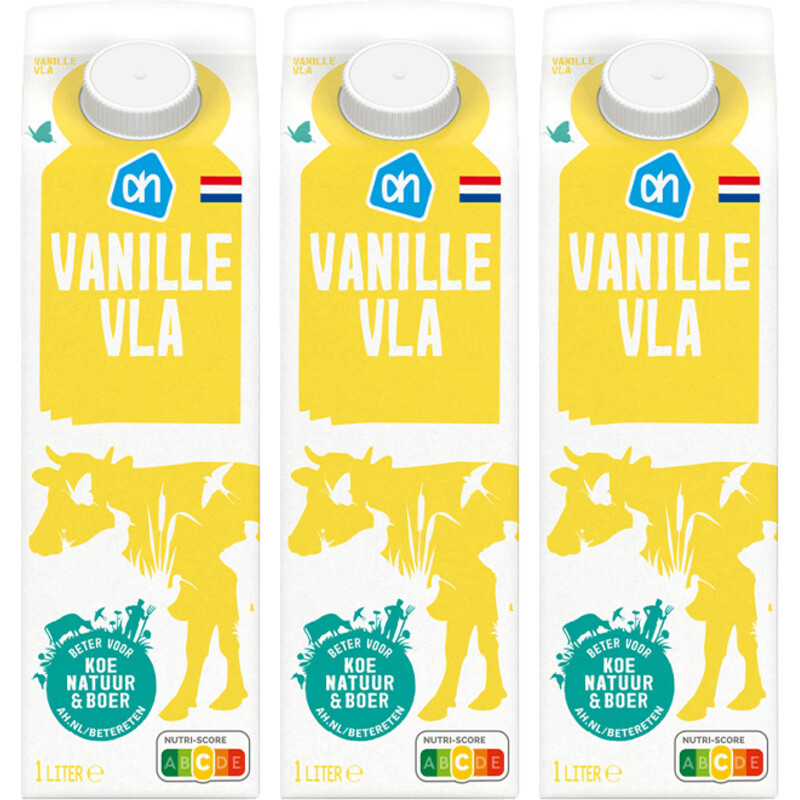 Een afbeelding van AH Vanillevla 3-pack