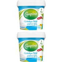 Campina Griekse stijl yoghurt 1kg 2-pack bestellen | Albert Heijn