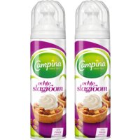 Campina slagroom spuitbus 2-pack bestellen | Albert Heijn