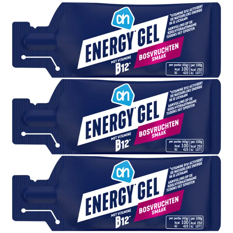 AH Energy gel bosvruchten 3-pack