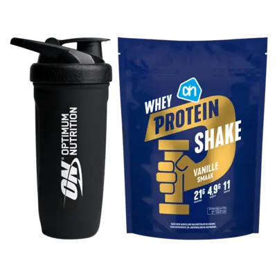 pdp-image-AH Whey Protein en shaker pakket