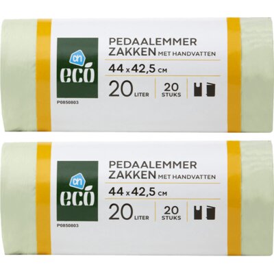 pdp-image-AH Eco Pedaalemmerzakken 20 liter 2-pack