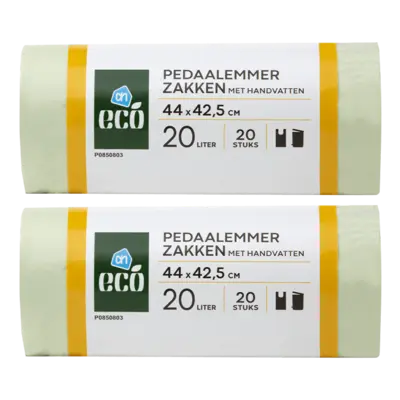 pdp-image-AH Eco Pedaalemmerzakken 20 liter 2-pack
