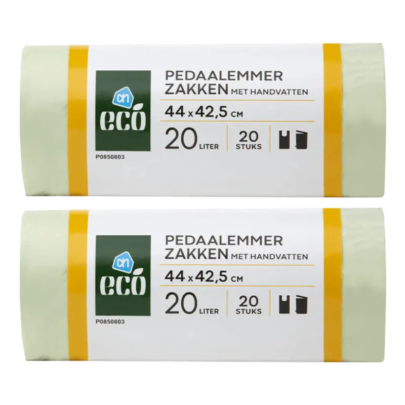 AH Eco Pedaalemmerzakken 20 liter 2-pack