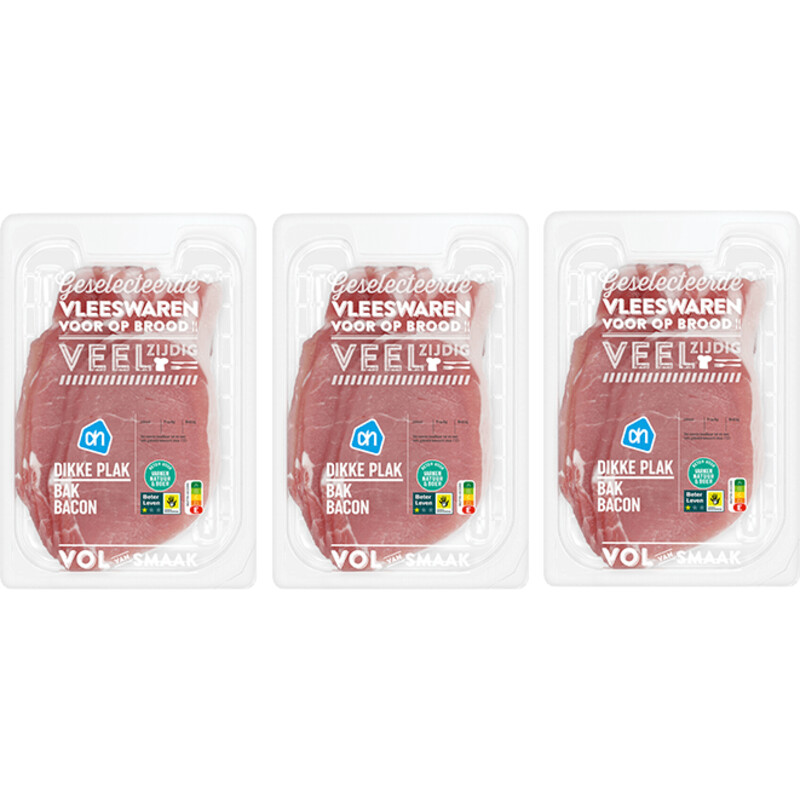 Een afbeelding van AH Bakbacon 3-pack