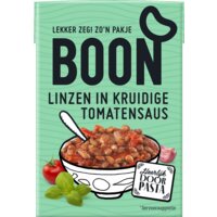 Afbeelding van Boon Linzen in kruidige tomatensaus