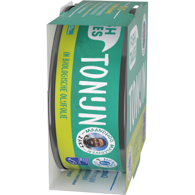 Een afbeelding van Fish Tales Skipjack tonijn in biologische olijfolie