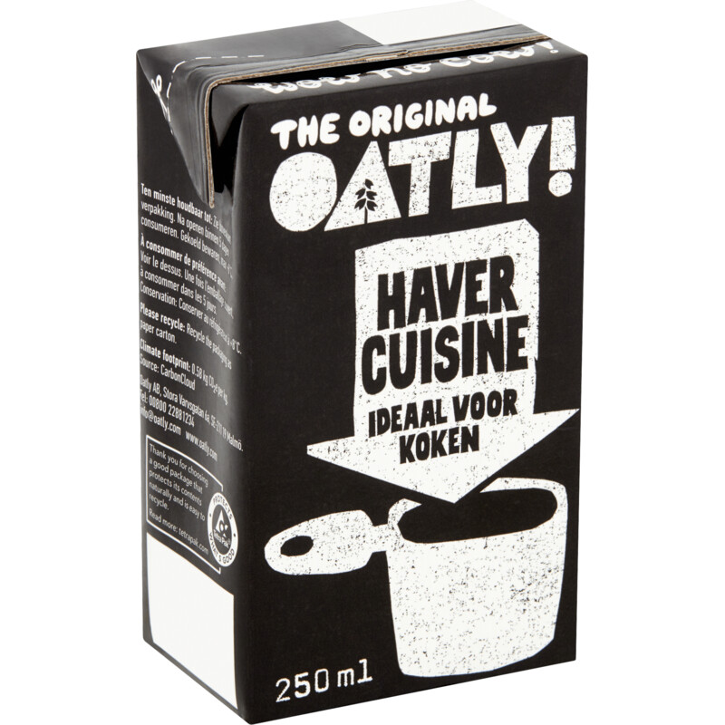 Een afbeelding van Oatly! Verse haver cuisine