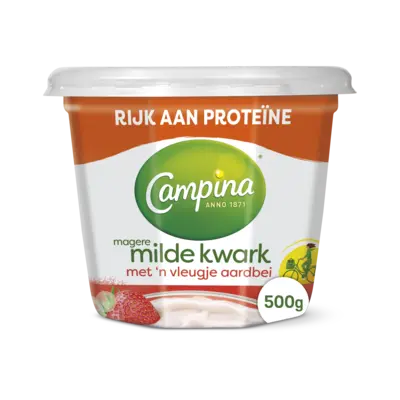 pdp-image-Campina Magere milde kwark aardbei