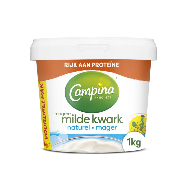 Magere milde kwark naturel voordeelpak