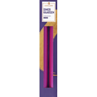 Afbeelding van Excellent Dinerkaarsen metallic roze 25cm