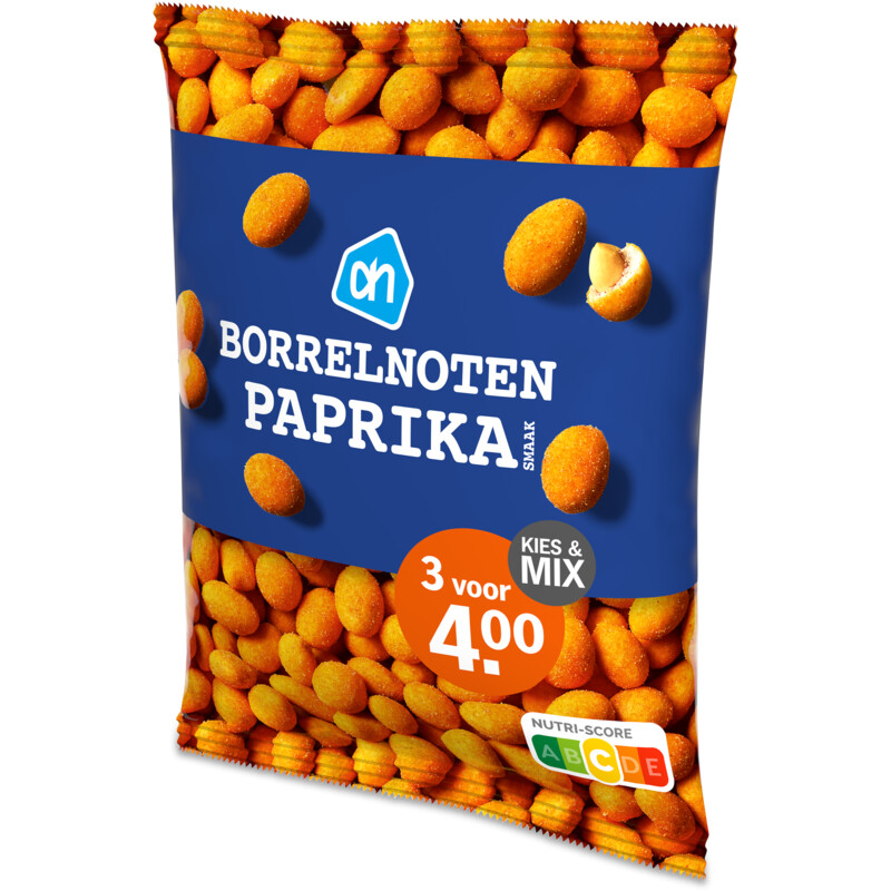 Een afbeelding van AH Borrelnoten paprika smaak