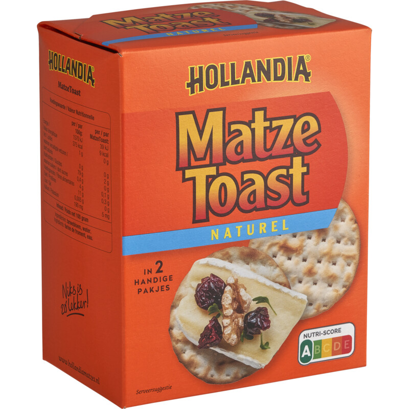 Een afbeelding van Hollandia Matze toast naturel