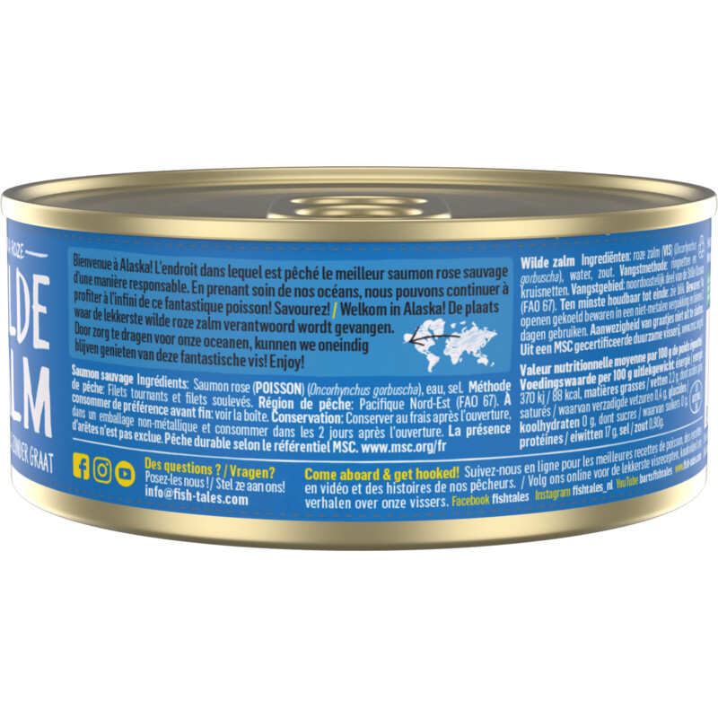 Een afbeelding van Fish Tales Wilde zalm zonder vel & graat