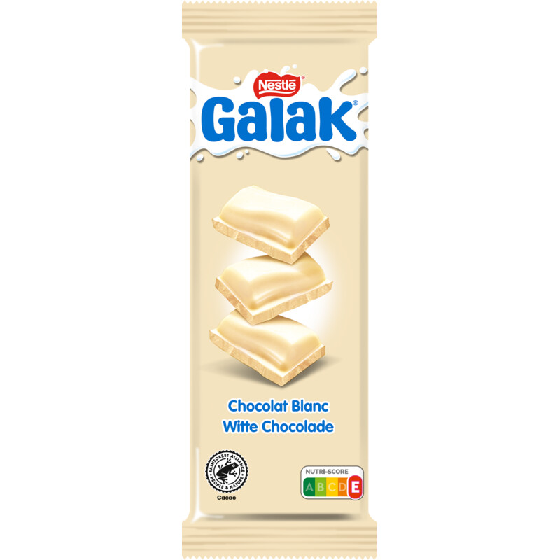 Een afbeelding van Galak Witte chocolade reep bel