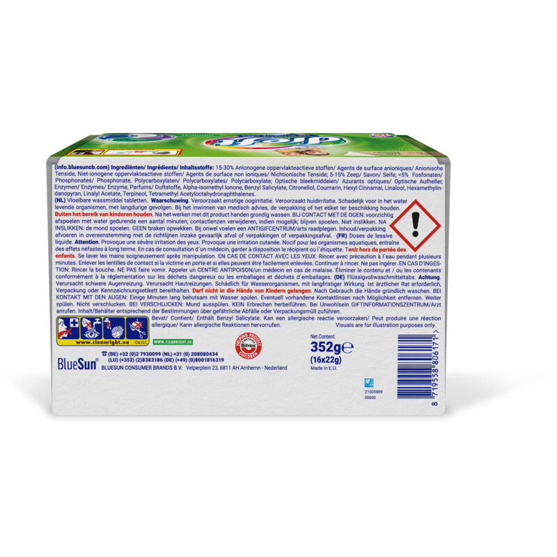 Een afbeelding van Dreft 4in1 Wasmiddel capsules origineel bel