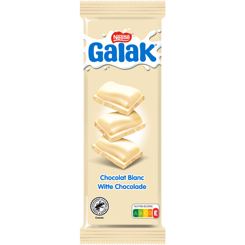 Een afbeelding van Galak Witte chocolade reep bel
