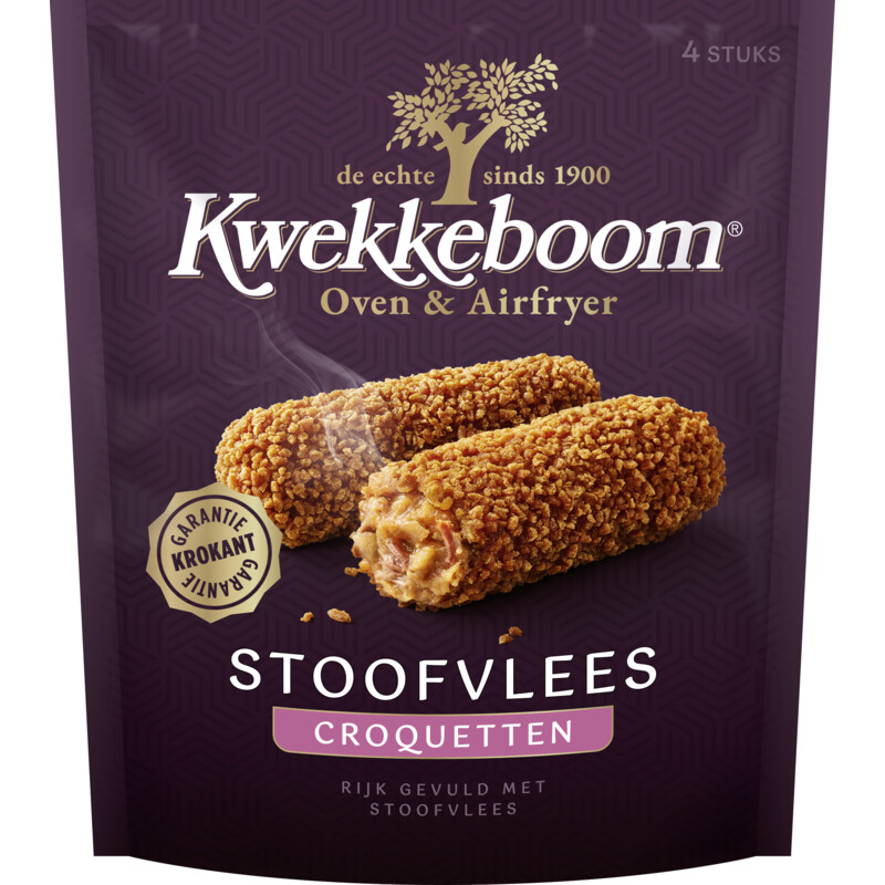 Een afbeelding van Kwekkeboom Oven & airfryer stoofvlees croquetten