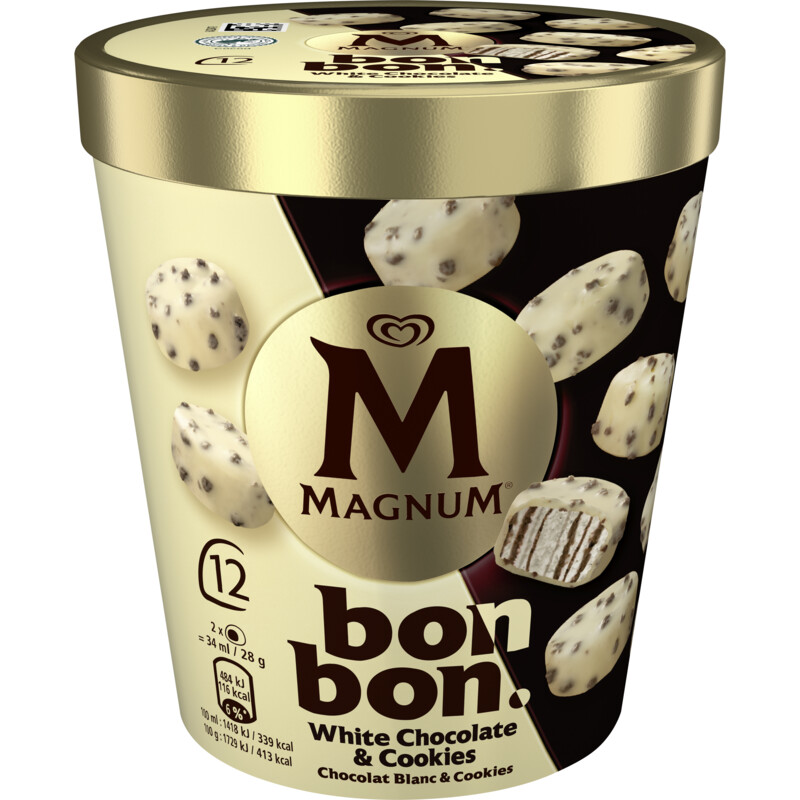 Een afbeelding van Magnum Bonbon white chocolate & cookies