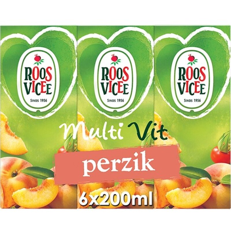 Een afbeelding van Roosvicee Multivit perzik 6-pack