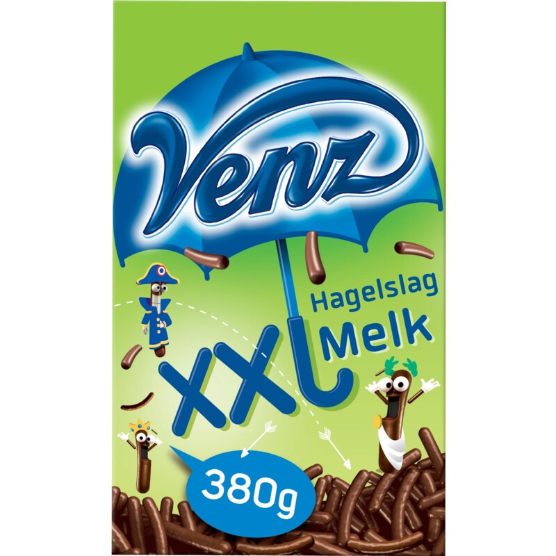 Een afbeelding van Venz XXL hagelslag melk