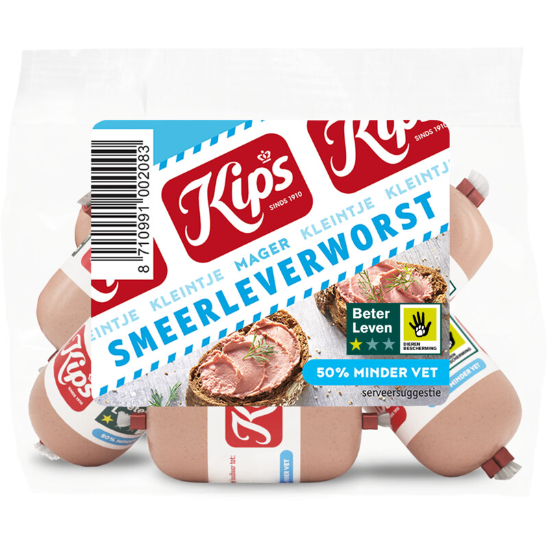 Een afbeelding van Kips Smeerleverworst kleintje mager