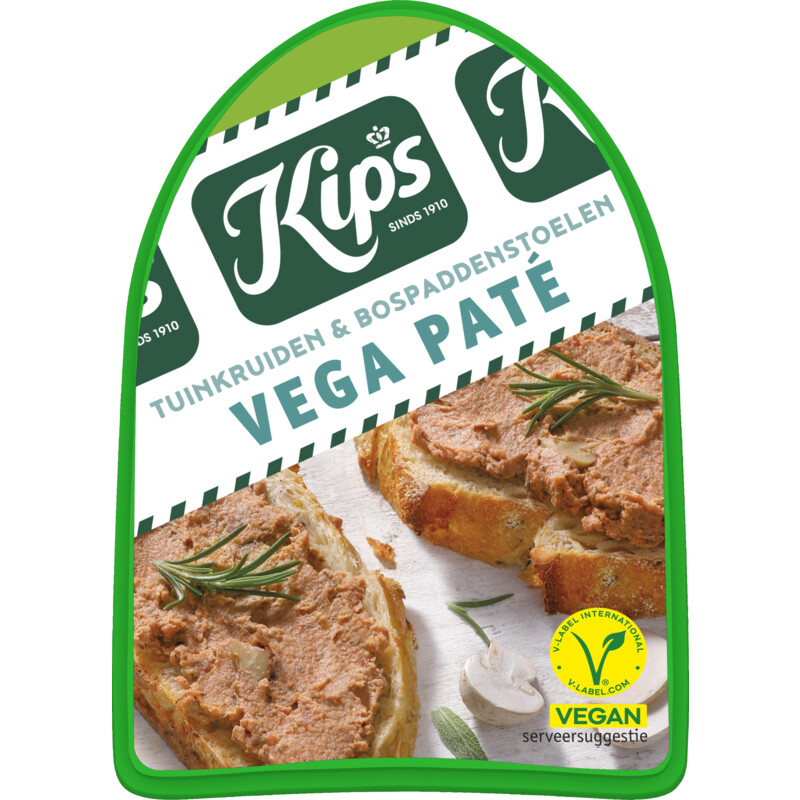 Een afbeelding van Kips Vega tuinkruiden & bospaddenstoelen paté