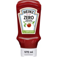 Heinz Tomato ketchup zero toegevoegde suikers