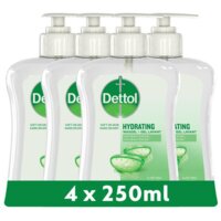 Een afbeelding van Dettol aloe vera handzeep 4-pack
