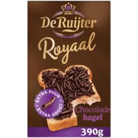 Een afbeelding van De Ruijter Royaal chocoladehagel extra puur
