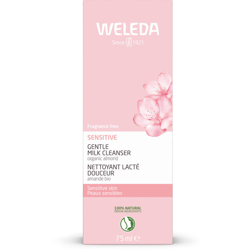 Een afbeelding van Weleda Amandel verzachtende reinigingsmelk