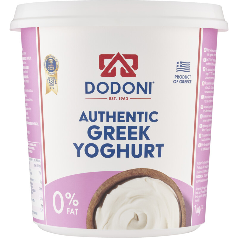 Een afbeelding van Dodoni Griekse yoghurt 0% vet