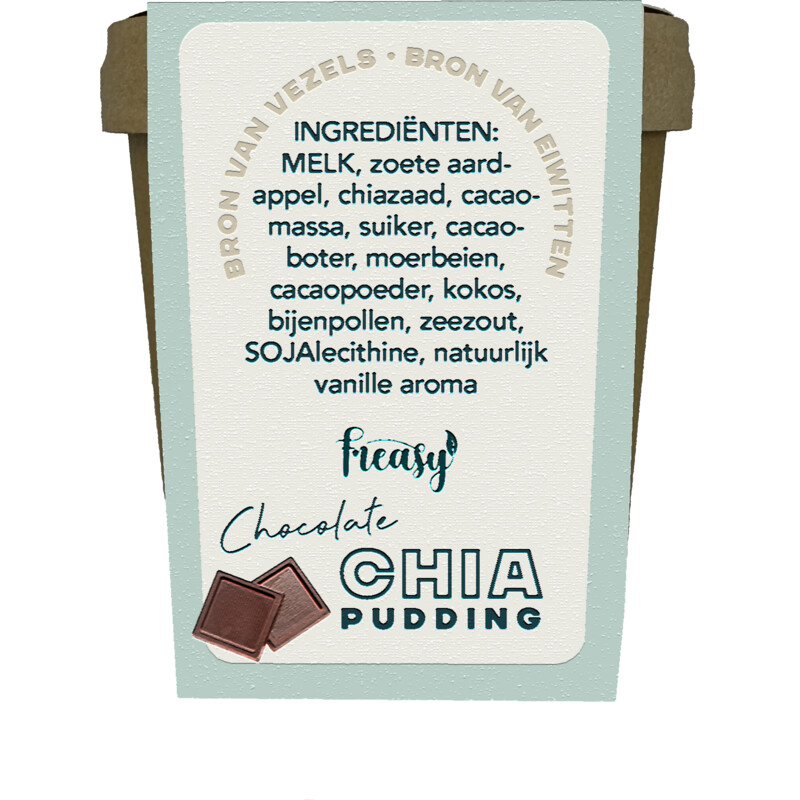 Een afbeelding van Freasy Chocolade chia pudding