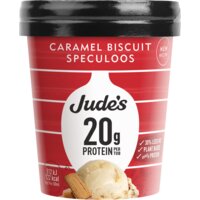 Een afbeelding van Jude's Protein caramel biscuit speculoos