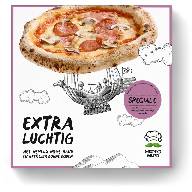 Een afbeelding van Gustavo Gusto Extra Luchtig pizza speciale