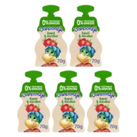 Danoontje Knijpyoghurt appel en aardbei 5-pack