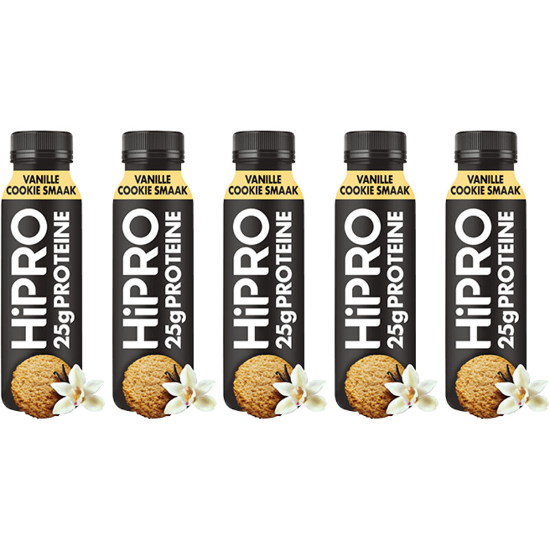Een afbeelding van HiPRO Protein drink vanille cookie 5-pack