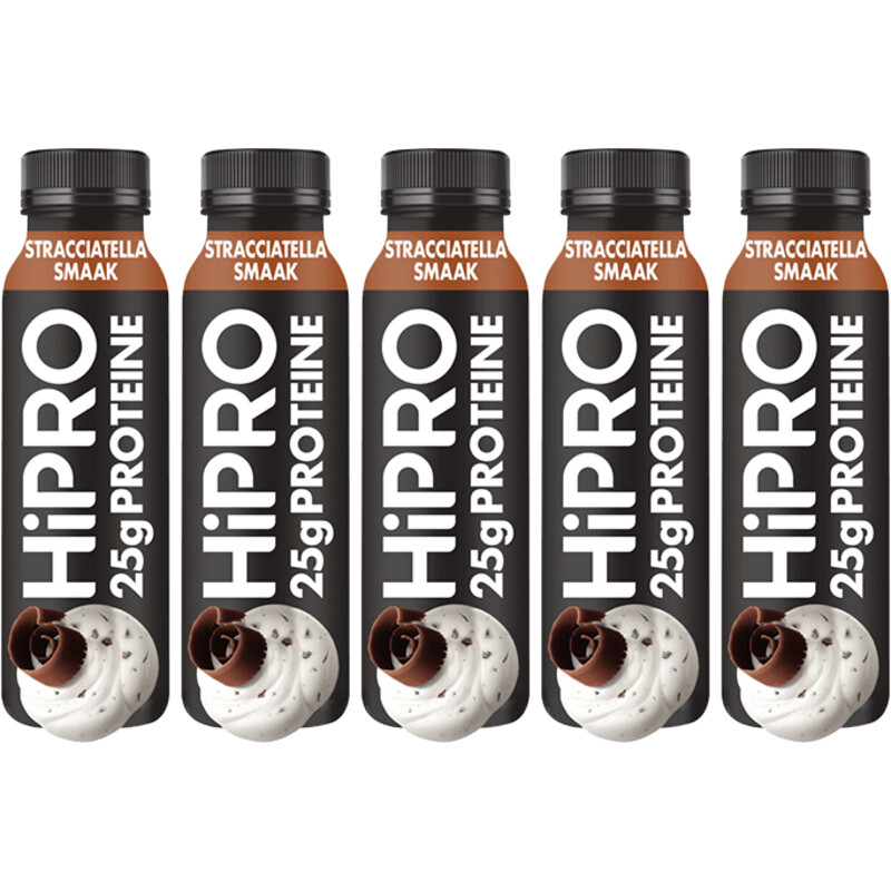 Een afbeelding van HiPRO Protein drink stracciatella 5-pack