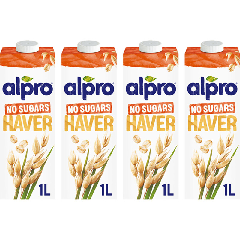 Een afbeelding van Alpro Haverdrink zonder suikers 4-pack