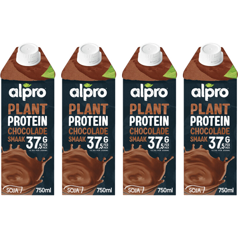 Een afbeelding van Alpro Protein sojadrink chocolade 4-pack