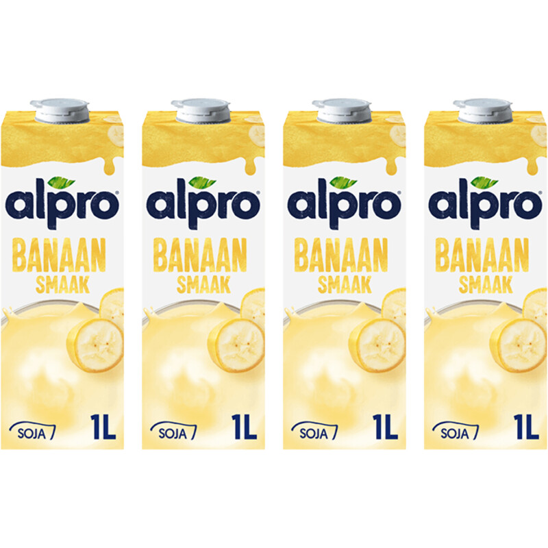 Een afbeelding van Alpro Sojadrink banaan 4-pack