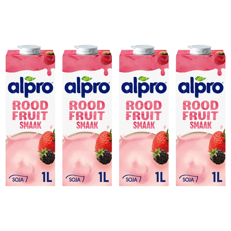 Sojadrink rode vruchten 4-pack